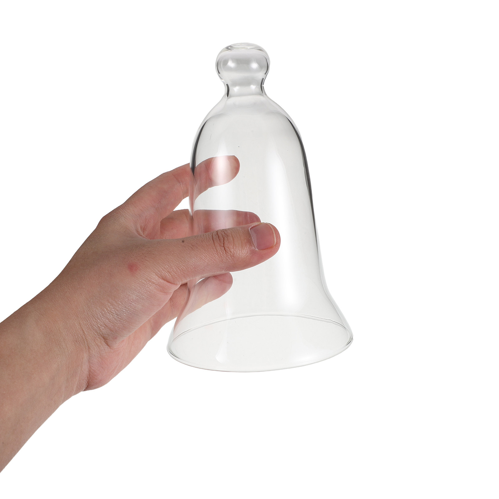 Vintage Collectible Bells - Clear Glass Cloche Vintage Dustproof Display