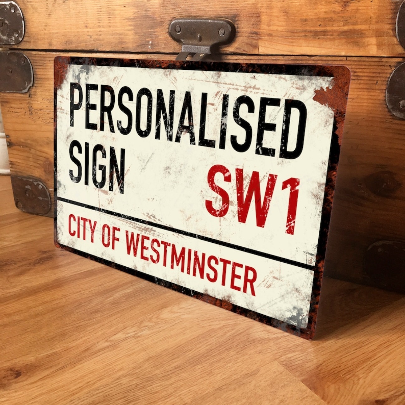 Vintage Collectible Plates - Custom Personalised Street Road Metal Sign