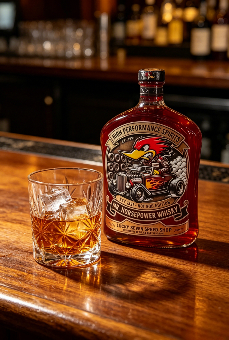 Vintage Mr. Horsepower Whiskey - Vintage Collectible Bottles recension och pris