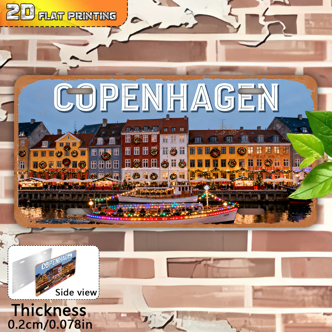 2D Flat, Copenhagen Denmark Vi - Vintage Collectible Plates recension och pris