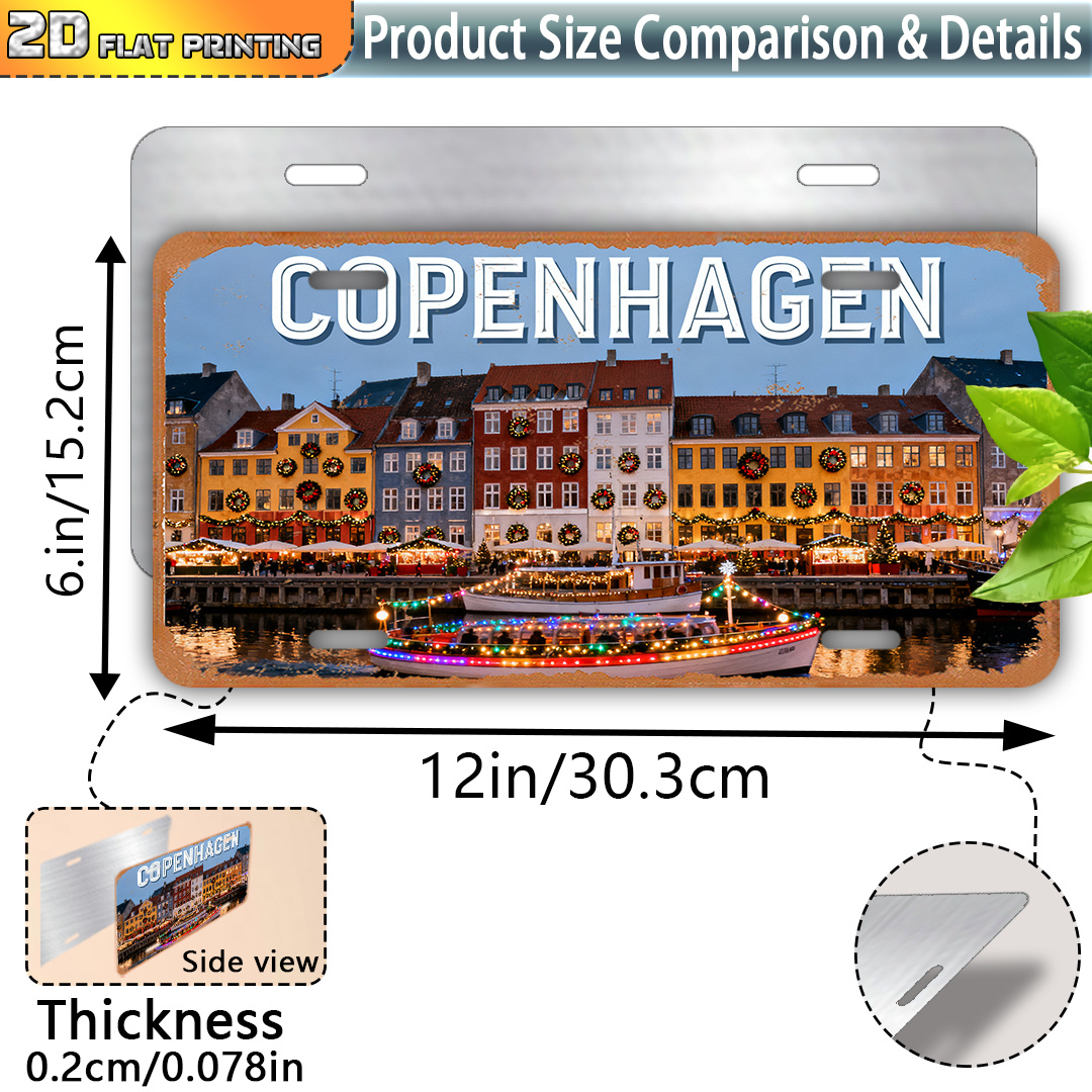 2D Flat, Copenhagen Denmark Vi - Vintage Collectible Plates recension och pris