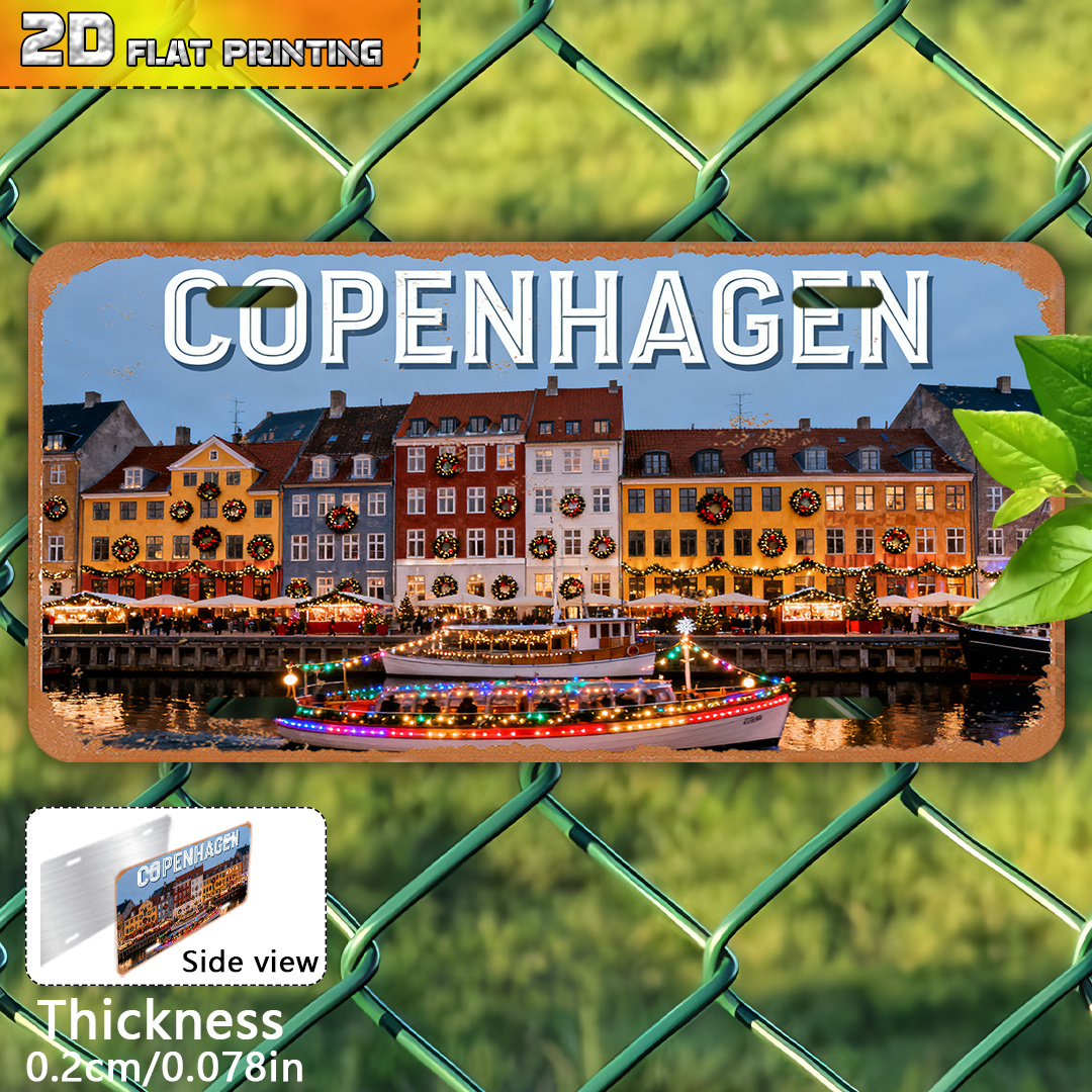 2D Flat, Copenhagen Denmark Vi - Vintage Collectible Plates recension och pris