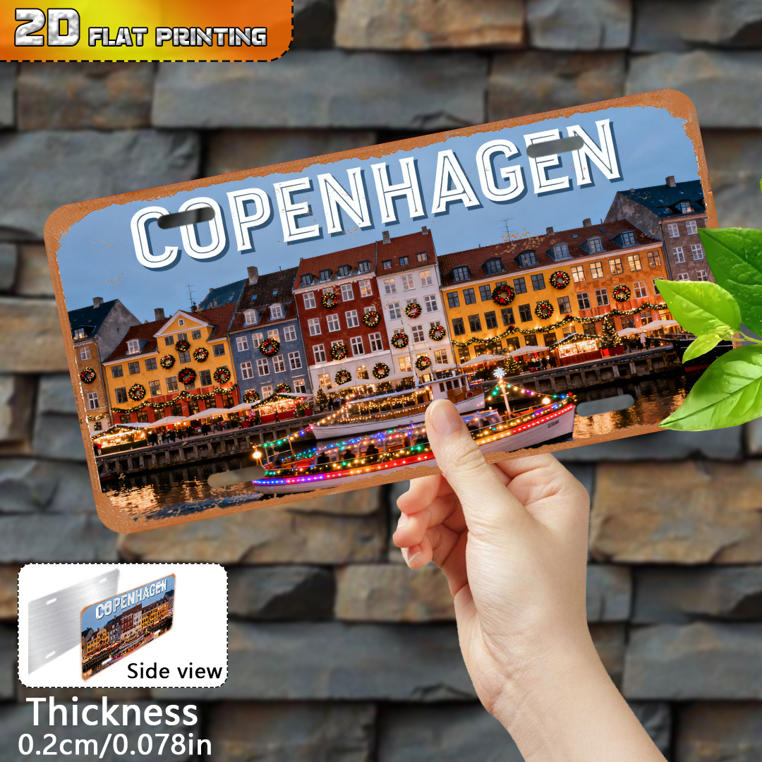 2D Flat, Copenhagen Denmark Vi - Vintage Collectible Plates recension och pris