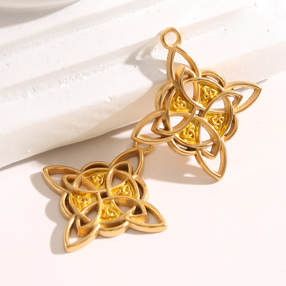 1-3PCS Gold Plated Celtic Knot - Vintage Necklace recension och pris