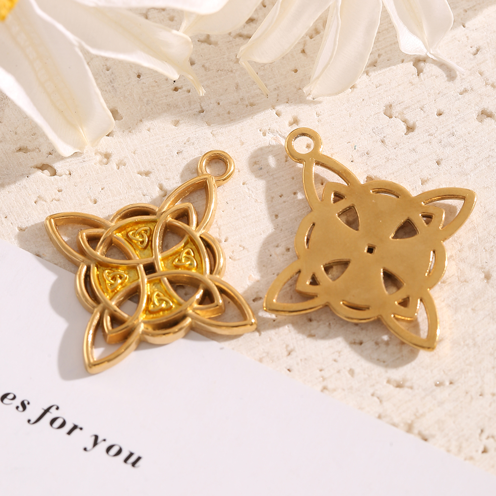 1-3PCS Gold Plated Celtic Knot - Vintage Necklace recension och pris