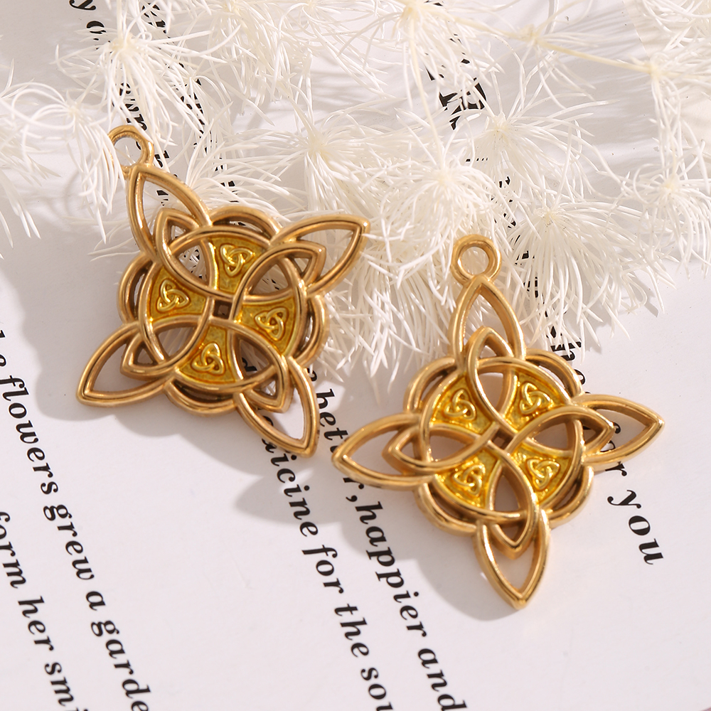 1-3PCS Gold Plated Celtic Knot - Vintage Necklace recension och pris