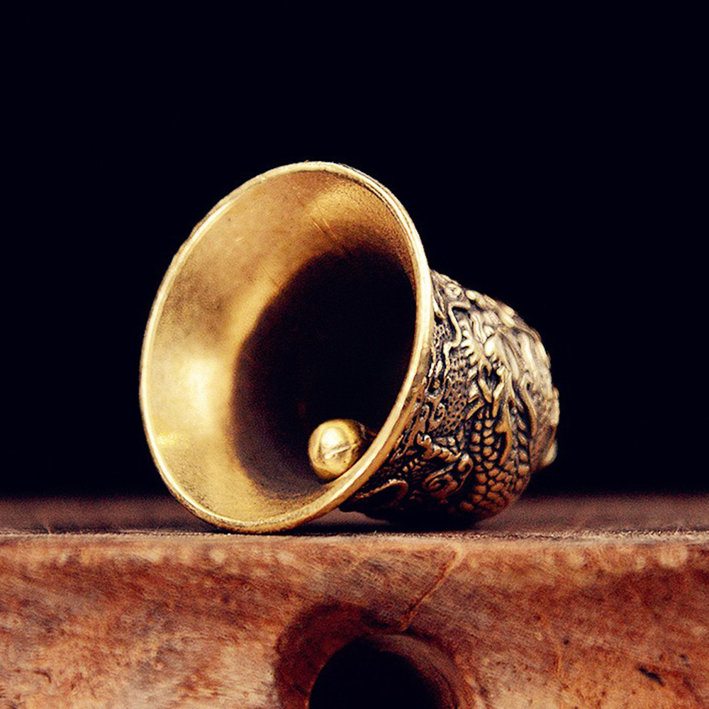 New Vintage Brass Bell Carved  - Vintage Collectible Bells recension och pris
