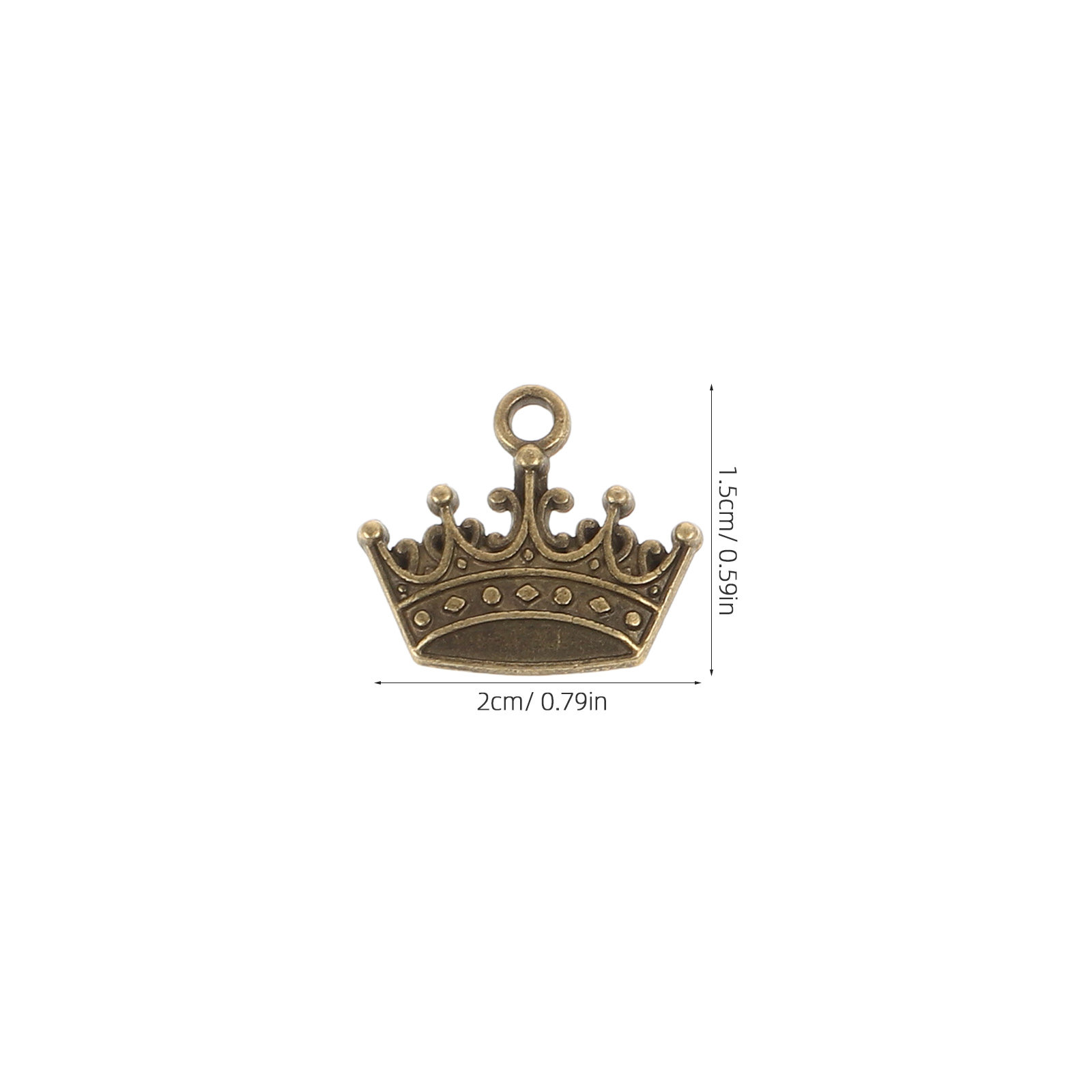 100Pcs Vintage Crown Pendants  - Vintage Necklace recension och pris
