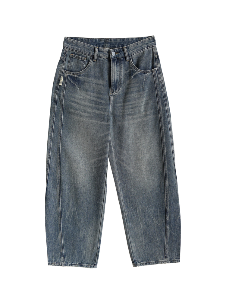 Men's Cotton Denim Jeans Loose - Vintage Collectible Knife recension och pris