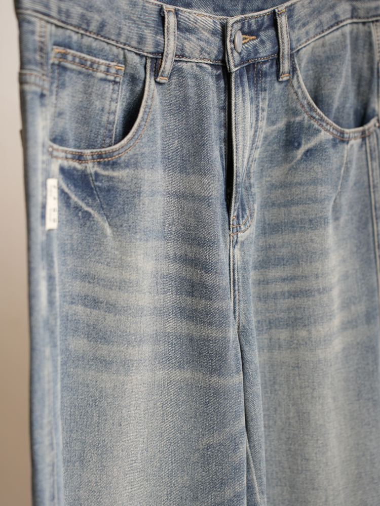 Men's Cotton Denim Jeans Loose - Vintage Collectible Knife recension och pris