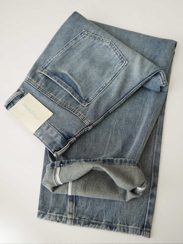 Men's Cotton Denim Jeans Loose - Vintage Collectible Knife recension och pris