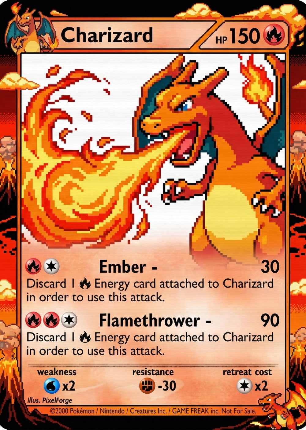 5Pcs Pokemon Cards Charizard G - Vintage Toys Collection recension och pris