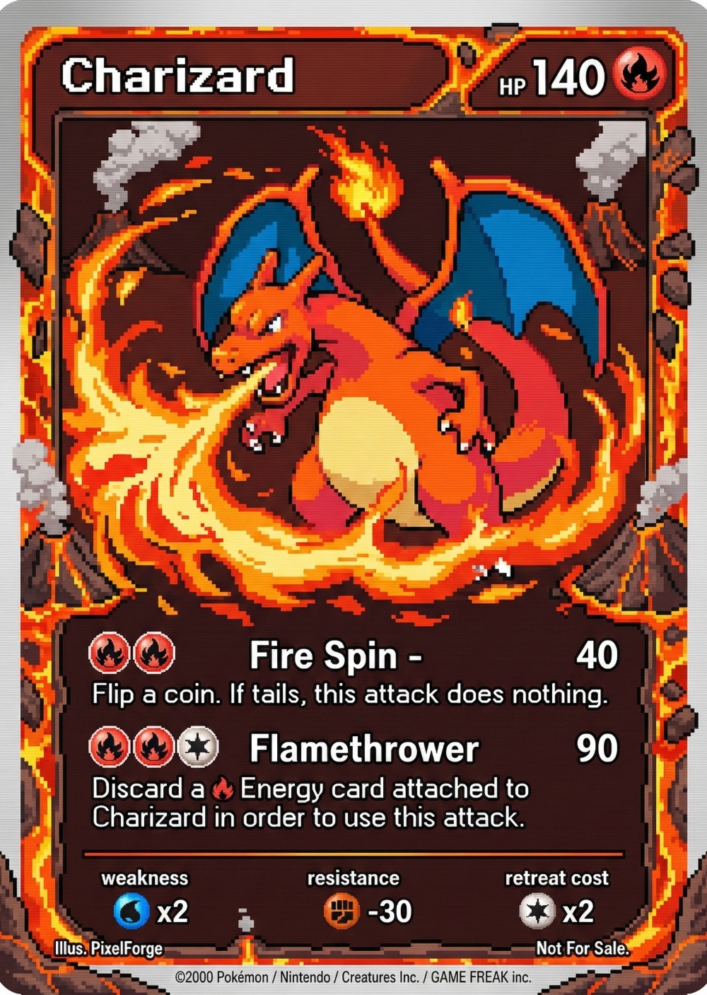 5Pcs Pokemon Cards Charizard G - Vintage Toys Collection recension och pris