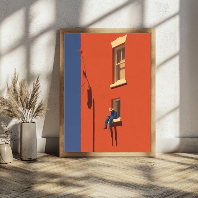 Vintage Minimalist Abstract Wa - Vintage Toys Collection recension och pris