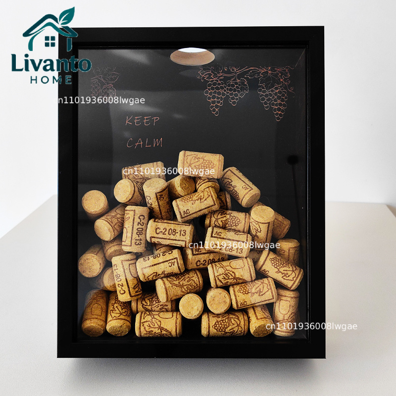 Red Wine Cork Display Frame Wo - Vintage Collectible Bottles recension och pris