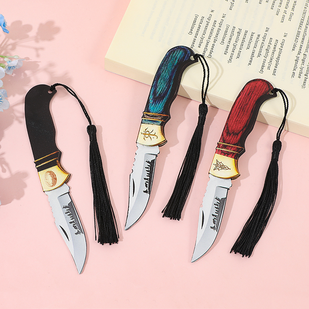 One Rings Knife-shaped Bookmar - Vintage Collectible Knife recension och pris