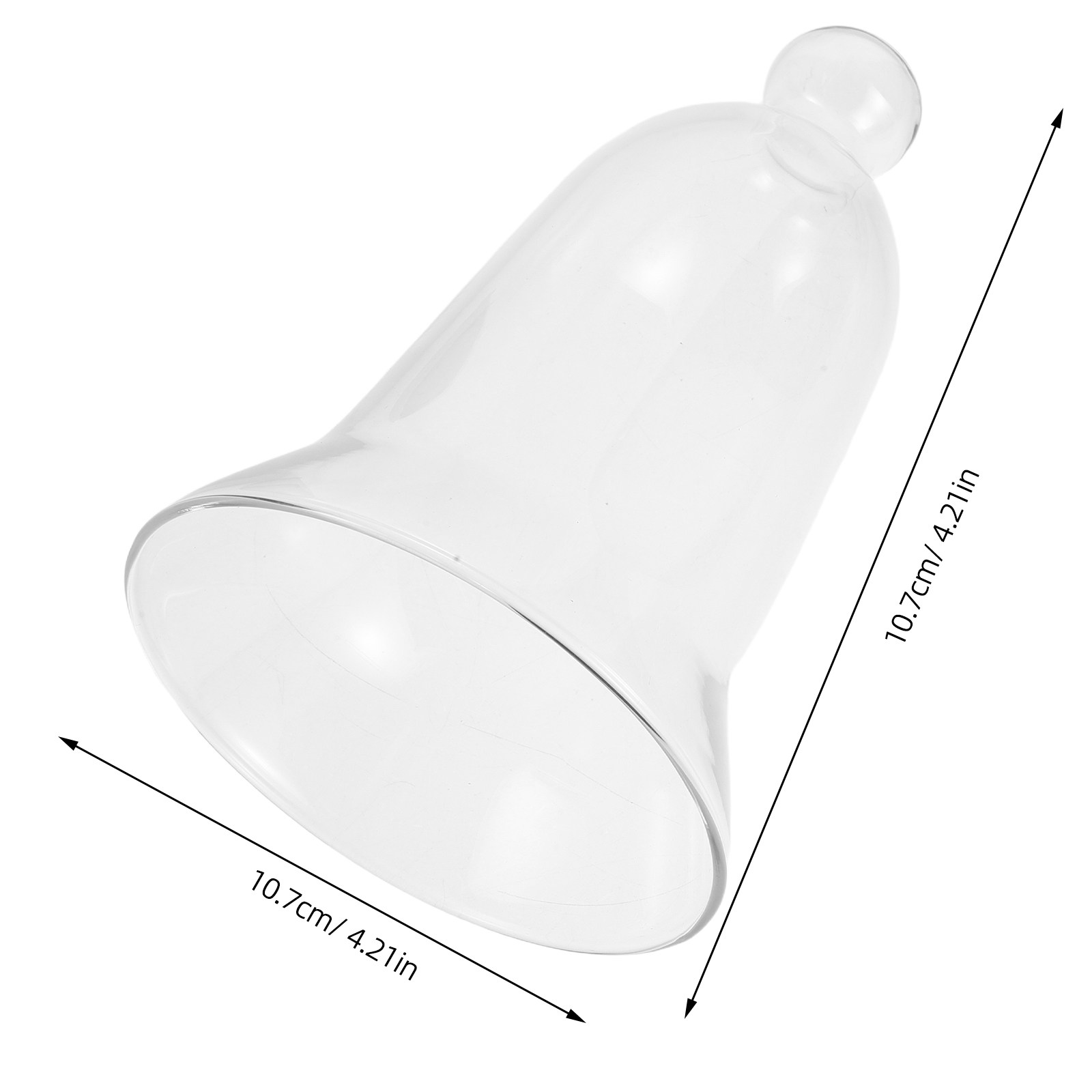 Clear Glass Cloche Vintage Dus - Vintage Collectible Bells recension och pris