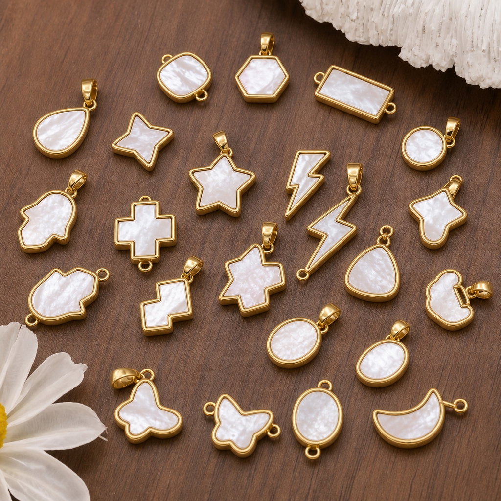 2pcs 14K Gold Color Brass with - Vintage Items recension och pris