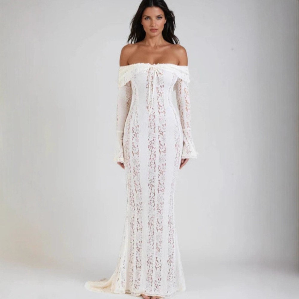 Dress Vintage Hollow Out Flora - Vintage Necklace recension och pris