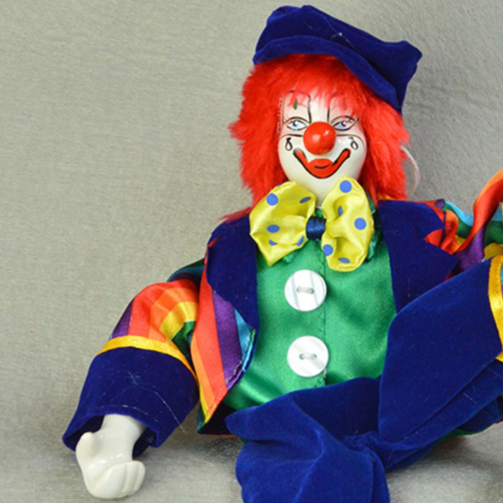 Dangling Leg Clown Doll Handma - Vintage Collectible Clowns recension och pris