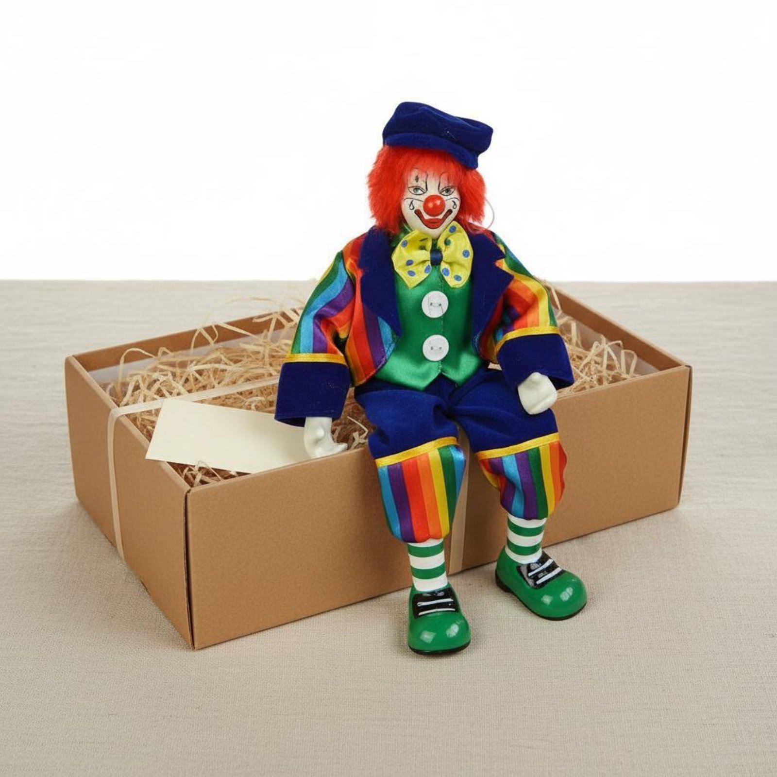 Dangling Leg Clown Doll Handma - Vintage Collectible Clowns recension och pris