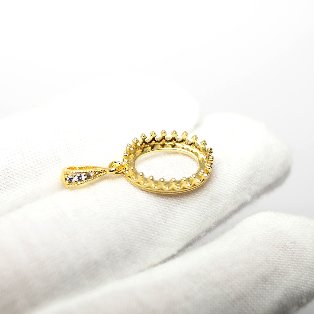 2pcs Crown Drop Necklace Charm - Vintage Items recension och pris