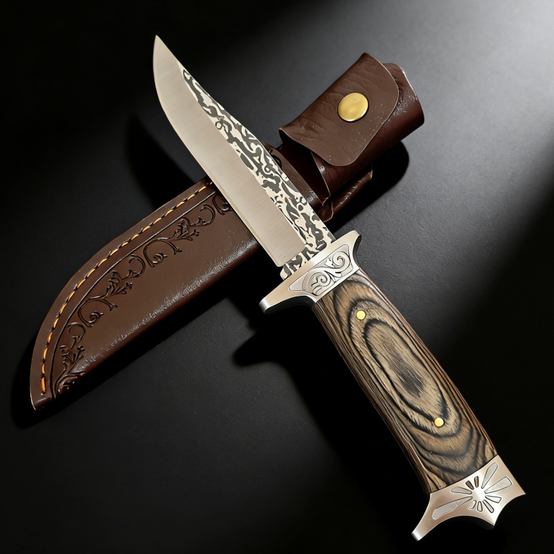 Vintage Engraved Straight Knif - Vintage Collectible Knife recension och pris