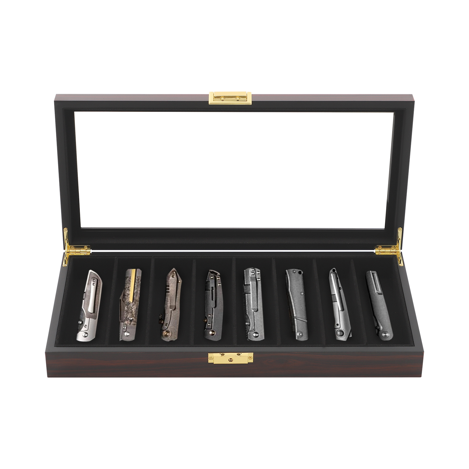 Vintage Ebony Knife Display Ca - Vintage Collectible Knife recension och pris