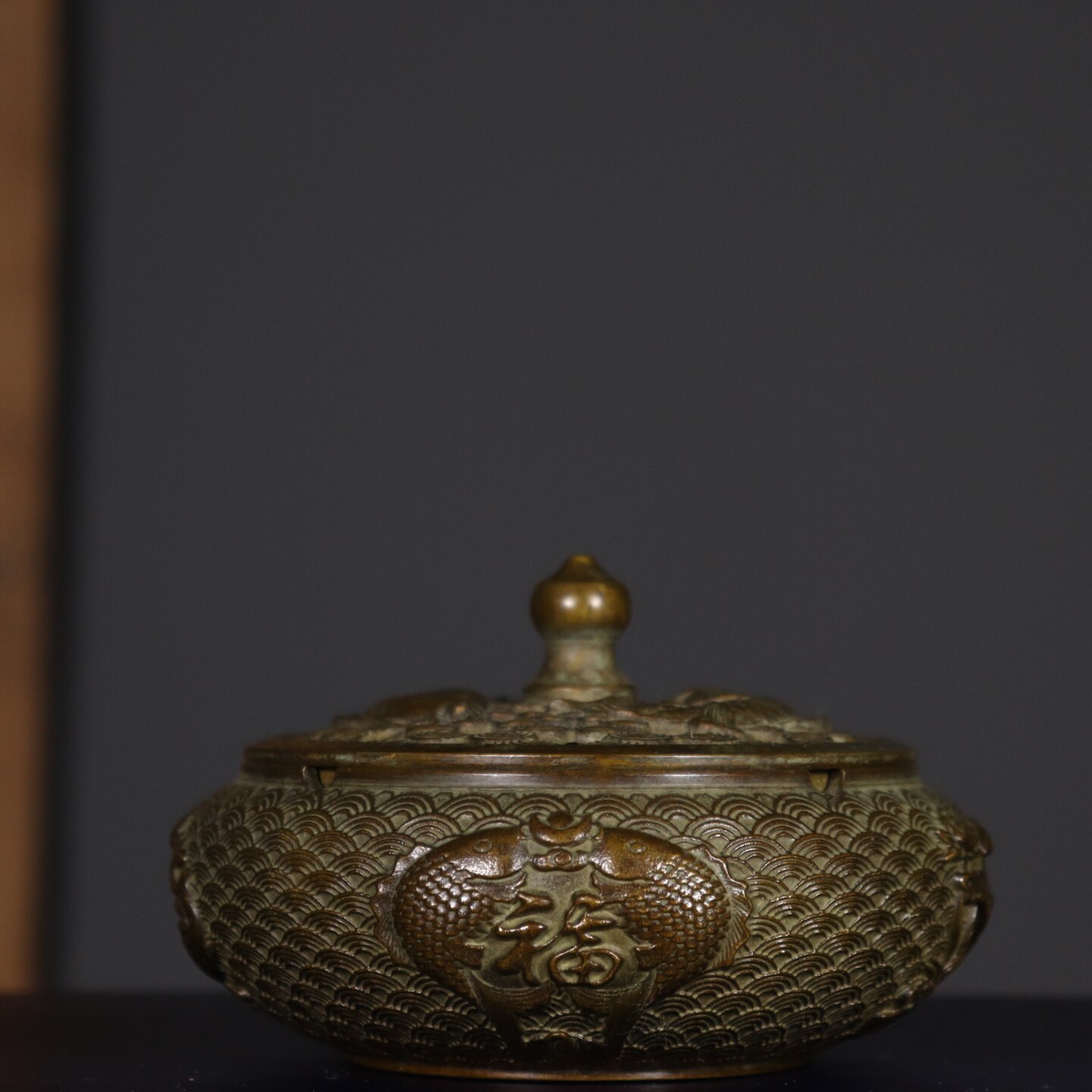 Antique Pure Copper Double Fis - Vintage Collectible Ashtrays recension och pris