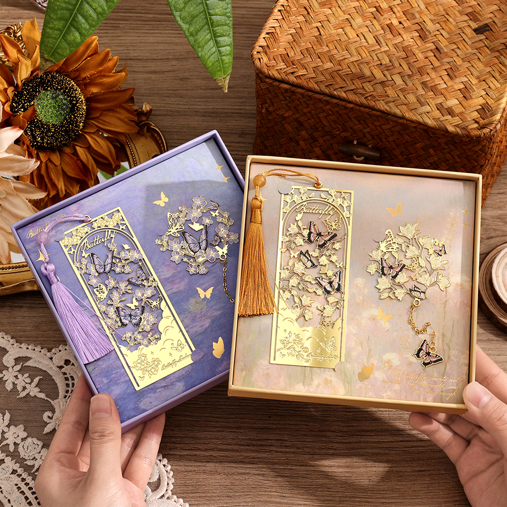 2 Pcs Butterfly Bookmarks With - Vintage Collection recension och pris