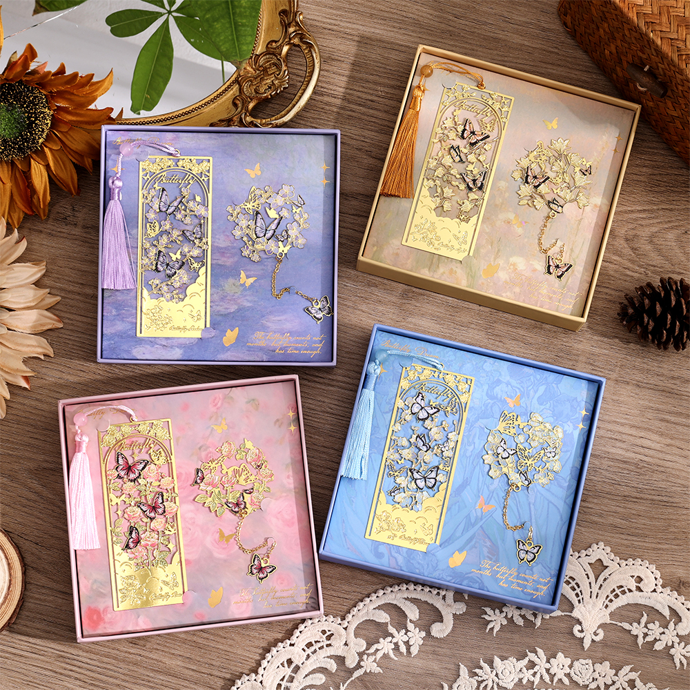 2 Pcs Butterfly Bookmarks With - Vintage Collection recension och pris
