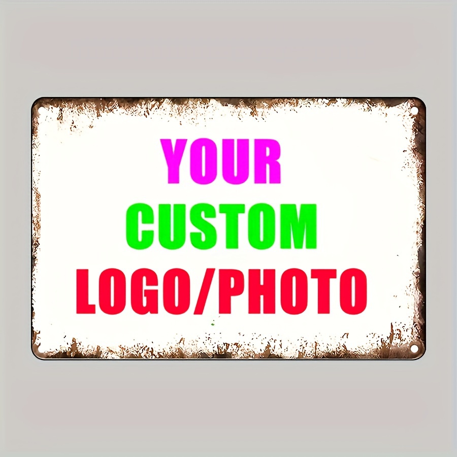 Custom Your Logo/Photo Metal T - Vintage Collectible Plates recension och pris