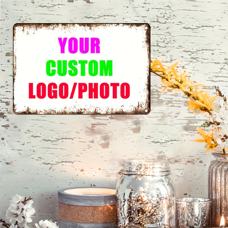 Custom Your Logo/Photo Metal T - Vintage Collectible Plates recension och pris