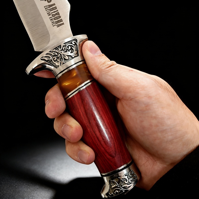Vintage Straight Blade Knife w - Vintage Collectible Knife recension och pris