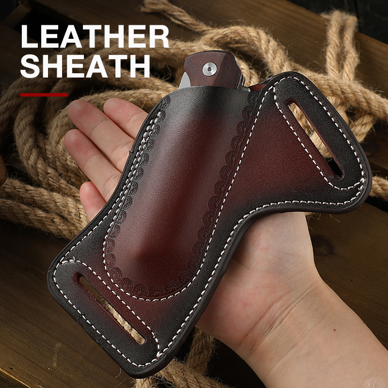 Vintage leather belt cover, ou - Vintage Collectible Knife recension och pris