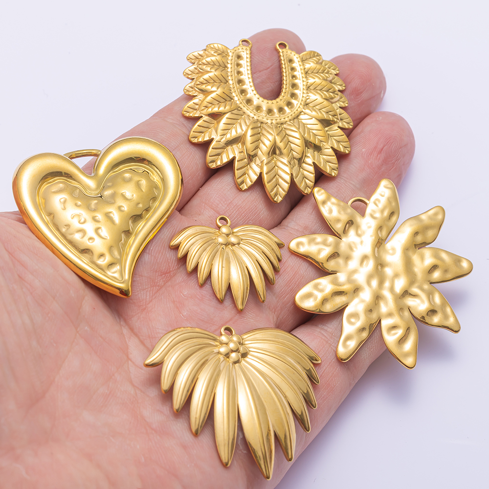 2pcs Gold Stainless Steel Hear - Vintage Necklace recension och pris