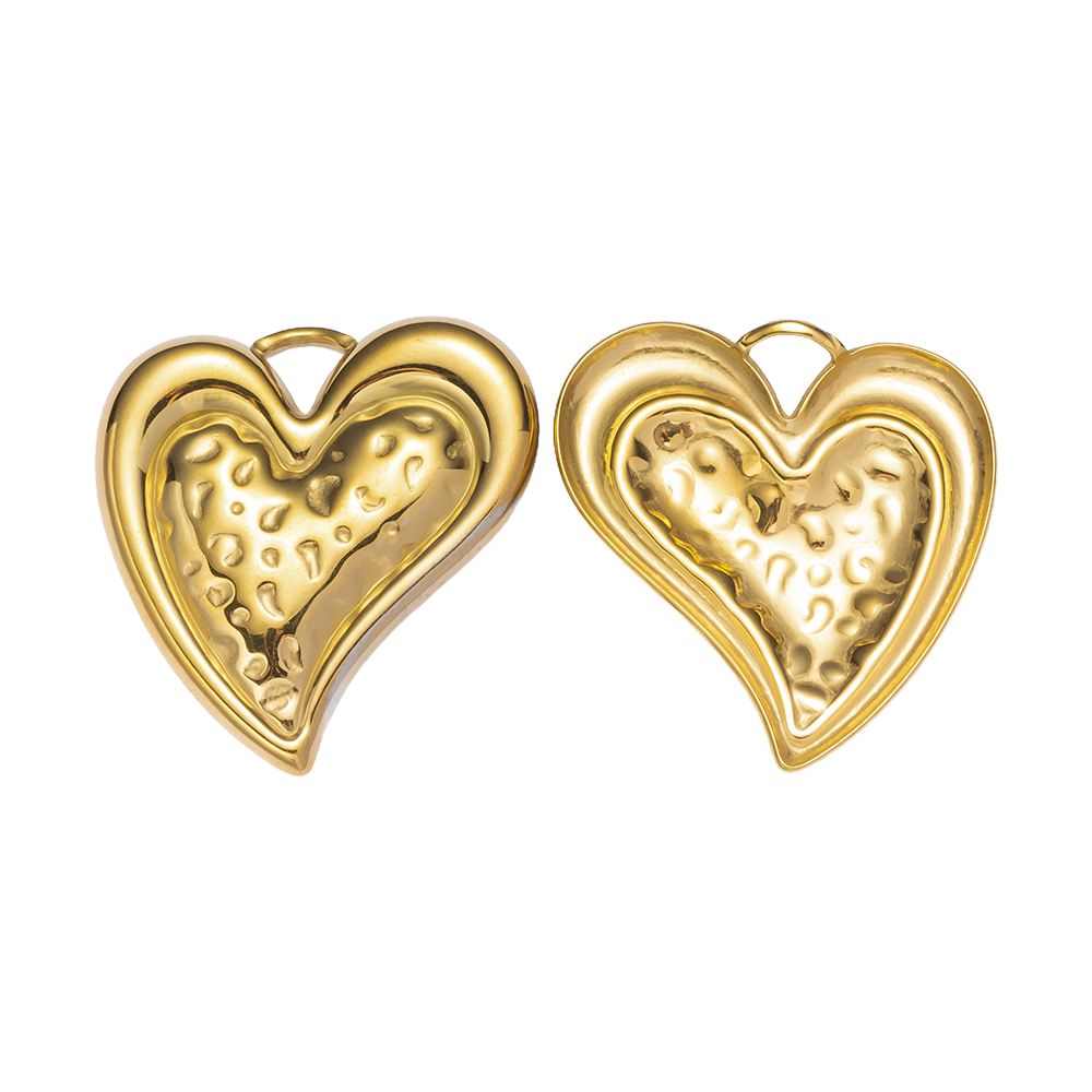 2pcs Gold Stainless Steel Hear - Vintage Necklace recension och pris