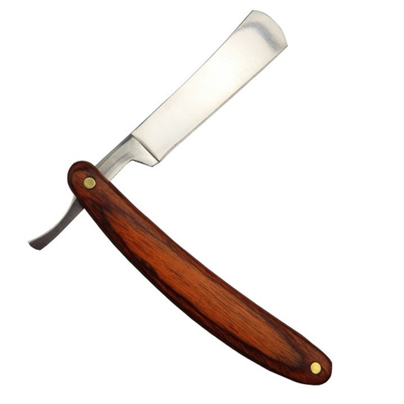 Vintage Wood Handle Straight E - Vintage Collectible Knife recension och pris