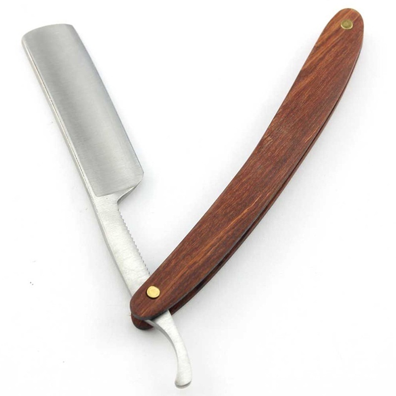 Vintage Wood Handle Straight E - Vintage Collectible Knife recension och pris