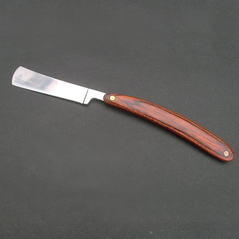 Vintage Wood Handle Straight E - Vintage Collectible Knife recension och pris