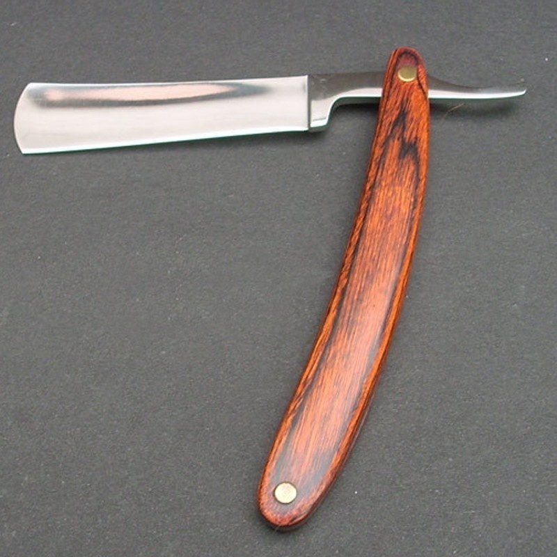 Vintage Wood Handle Straight E - Vintage Collectible Knife recension och pris