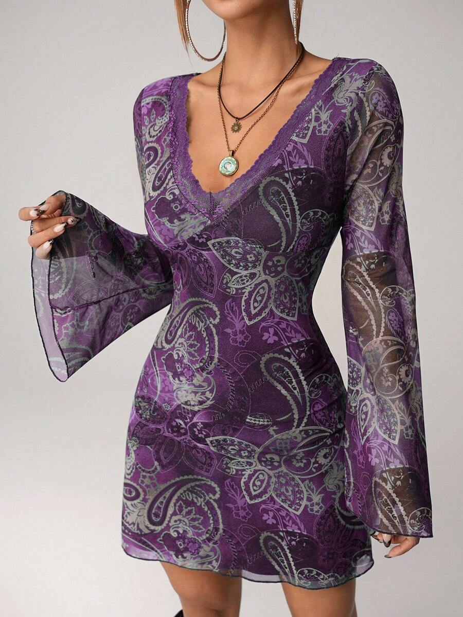 Boho Vintage Paisley Print Pur - Vintage Necklace recension och pris