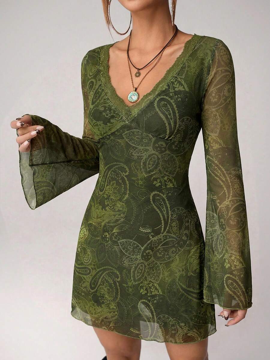 Boho Vintage Paisley Print Pur - Vintage Necklace recension och pris