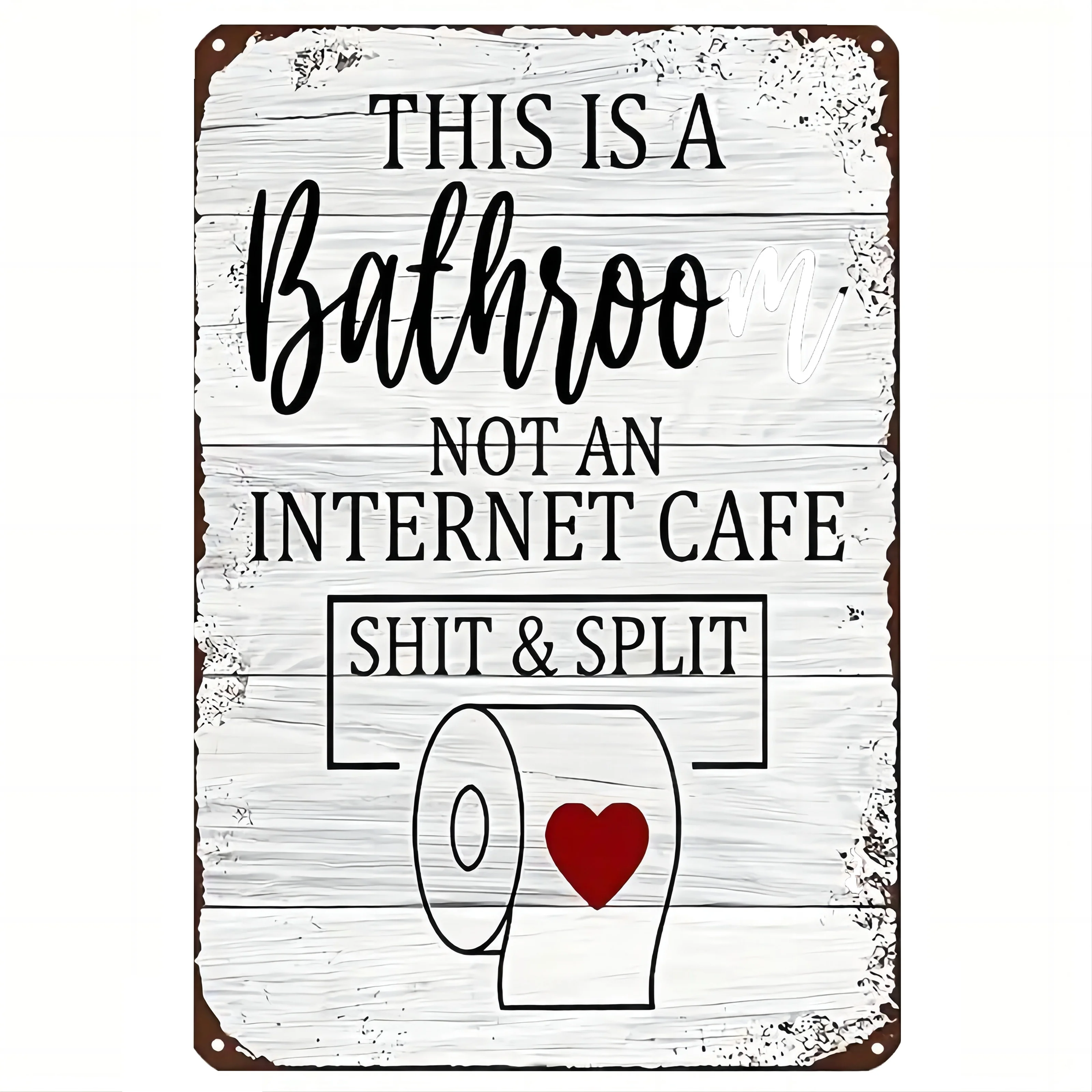 Funny Word Bathroom Decor Wari - Vintage Collectible Plates recension och pris
