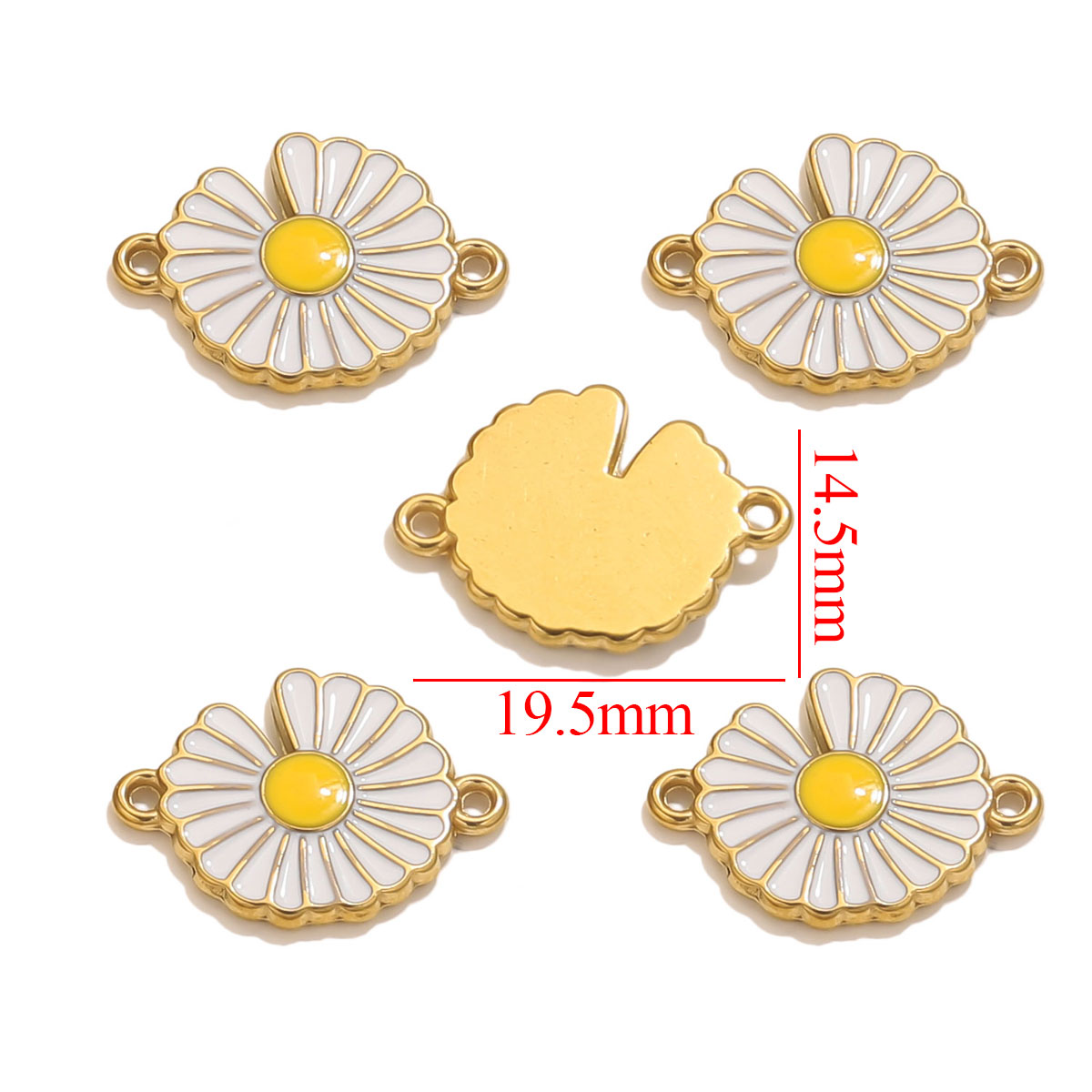 4pcs Stainless Steel Enamel Vi - Vintage Necklace recension och pris