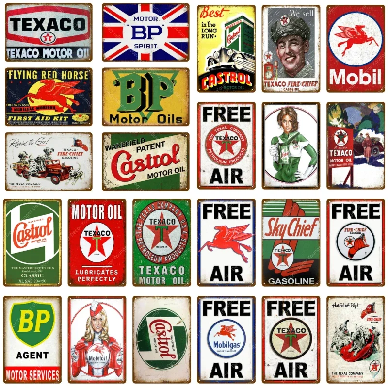 Vintage Texaco Motor Oil Signs - Vintage Collectible Plates recension och pris