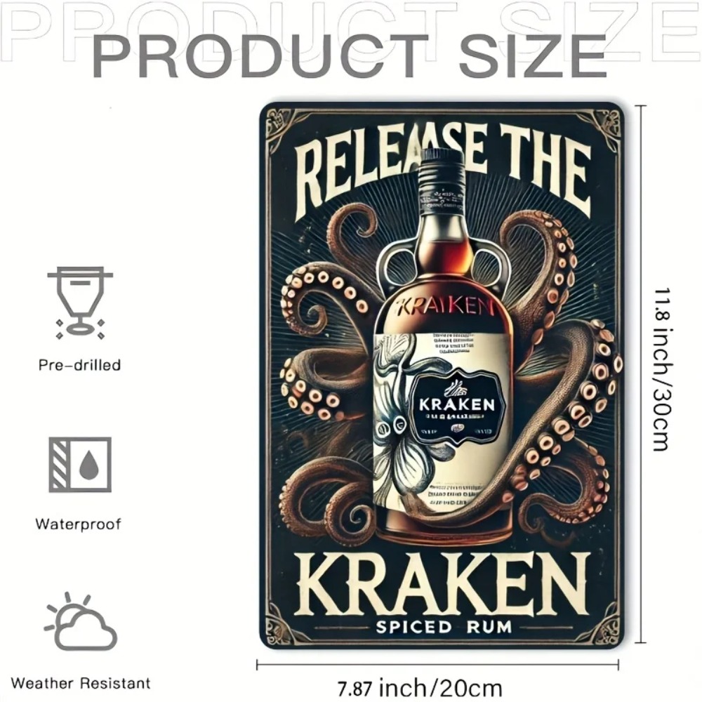 Vintage Kraken Spiced Rum Meta - Vintage Collectible Plates recension och pris