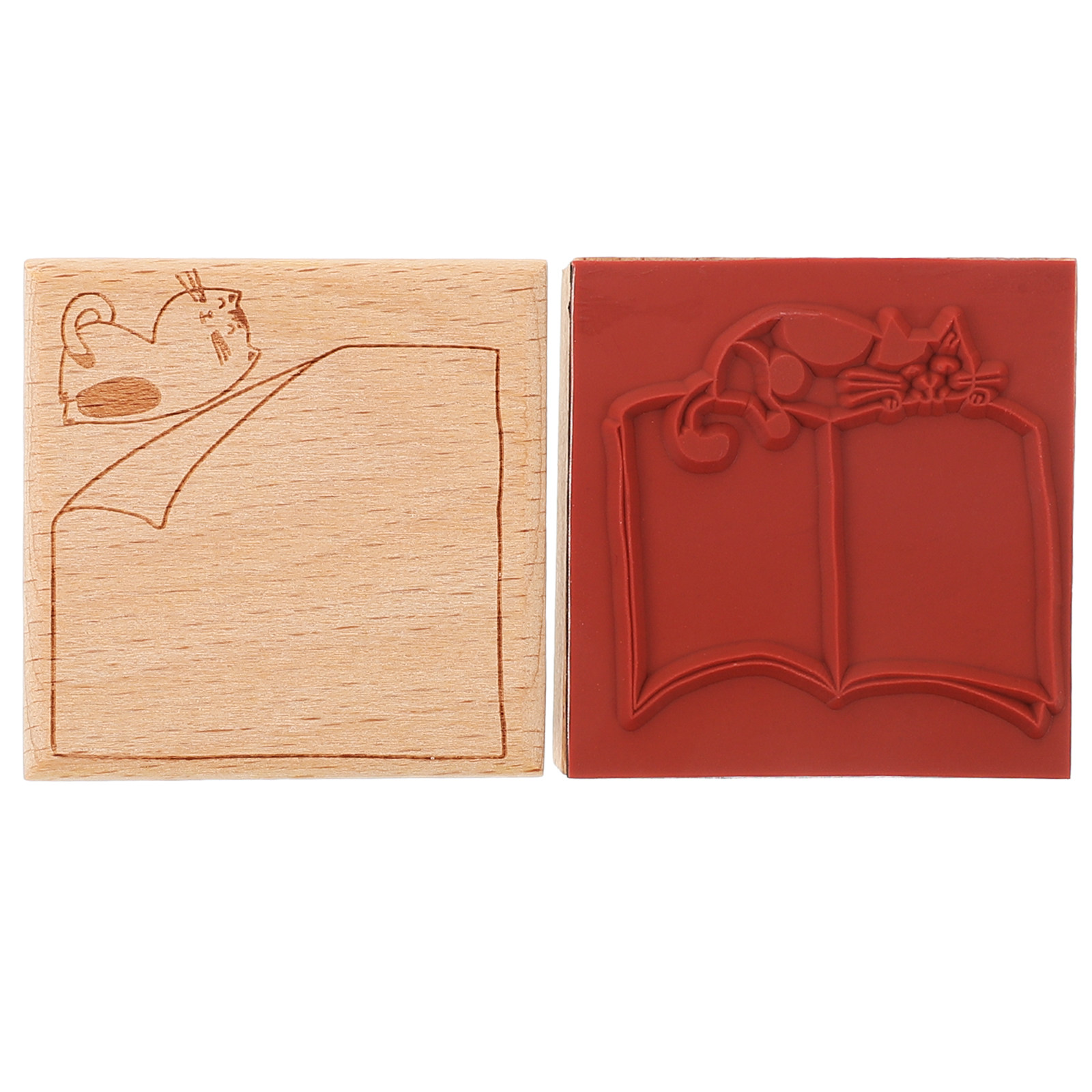 2Pcs Retro Wooden Cat Stamps f - Vintage Collectible Bottles recension och pris