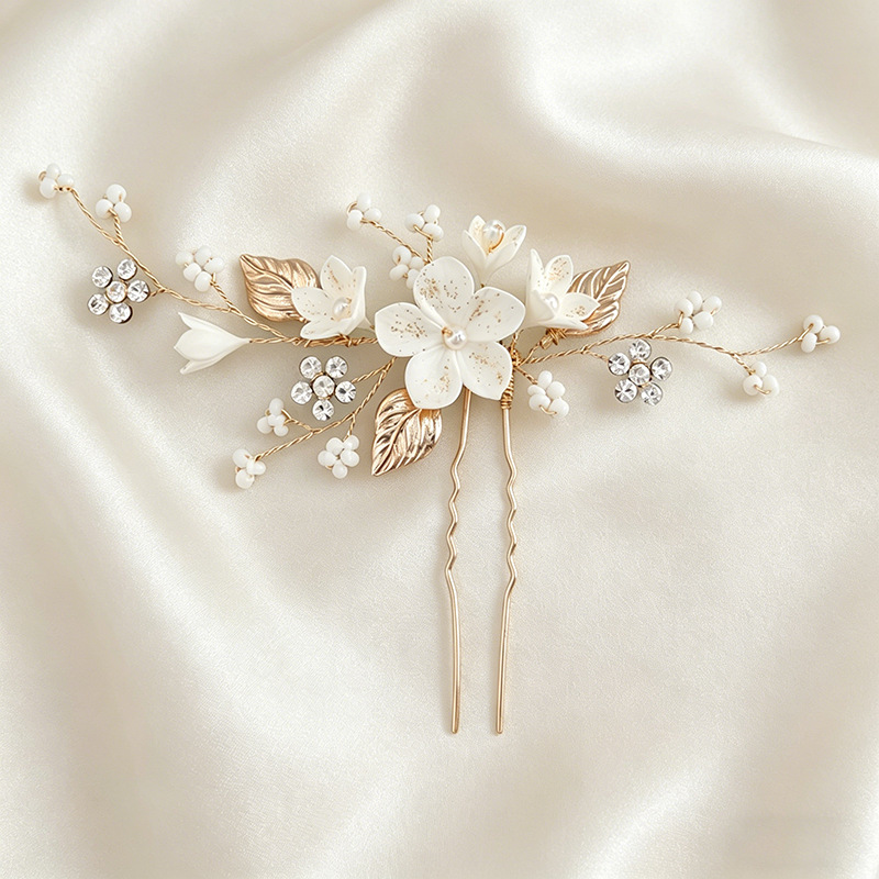 Bride Headpiece Hairpin Pearl  - Vintage Items recension och pris