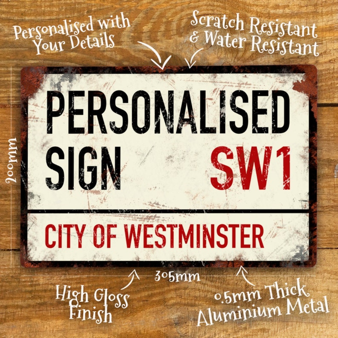 Custom Personalised Street Roa - Vintage Collectible Plates recension och pris